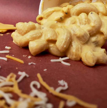 Close-up of Southwest Barbecue mac and cheese